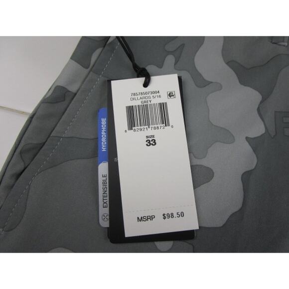 Ralph Lauren RLX Dillards Golf Shorts 9" Grey Camo Stretch Peformance Men's 33 - Picture 4 of 4